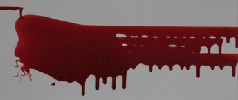 Blut will Blut | Öl auf Hartfaser | 43 x 20 cm | 2013